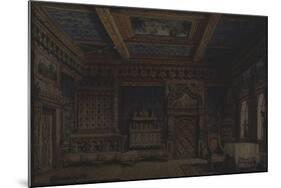 Stage Design for the Theatre Play Death of Ivan the Terrible by A. Tolstoy-Matvei Andreyevich Shishkov-Mounted Giclee Print