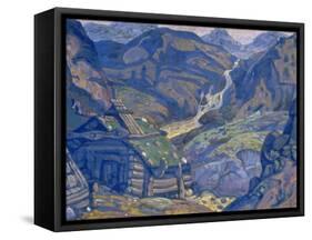 Stage Design for the Theatre Play Peer Gynt by H. Ibsen, 1912-Nicholas Roerich-Framed Stretched Canvas
