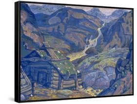 Stage Design for the Theatre Play Peer Gynt by H. Ibsen, 1912-Nicholas Roerich-Framed Stretched Canvas