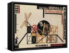 Stage Design for the Theatre Play the Magnificent Cuckold (Le Cocu Magnifiqu)-Lyubov Sergeyevna Popova-Framed Stretched Canvas