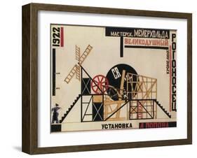 Stage Design for the Theatre Play the Magnificent Cuckold (Le Cocu Magnifiqu)-Lyubov Sergeyevna Popova-Framed Giclee Print