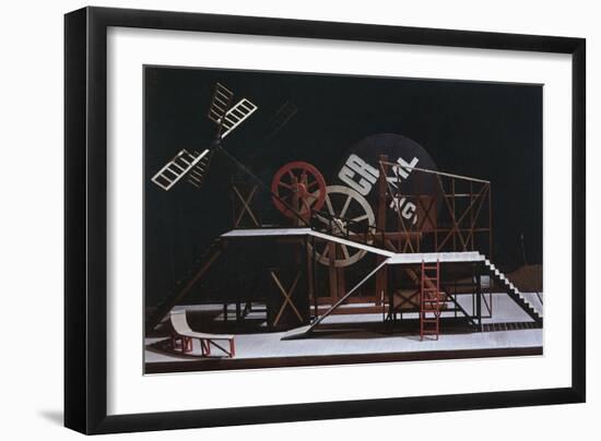 Stage Design for the Theatre Play the Magnificent Cuckold (Le Cocu Magnifiqu)-Lyubov Sergeyevna Popova-Framed Giclee Print