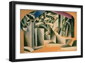 Stage Design For William Shakespeare's Play Romeo and Juliet, 1920-Liubov Sergeevna Popova-Framed Giclee Print