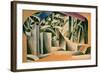 Stage Design For William Shakespeare's Play Romeo and Juliet, 1920-Liubov Sergeevna Popova-Framed Giclee Print