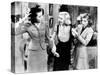 Stage Door, from Left, Ann Miller, Ginger Rogers, Lucille Ball, 1937-null-Stretched Canvas