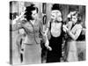 Stage Door, from Left, Ann Miller, Ginger Rogers, Lucille Ball, 1937-null-Stretched Canvas