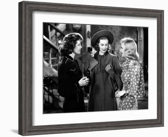 Stage Door, Katharine Hepburn, Lucille Ball, Ginger Rogers, 1937-null-Framed Photo