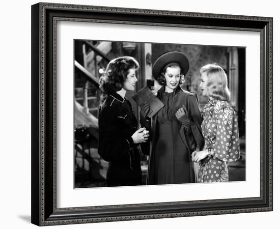 Stage Door, Katharine Hepburn, Lucille Ball, Ginger Rogers, 1937-null-Framed Photo