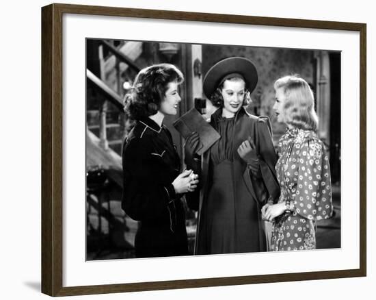 Stage Door, Katharine Hepburn, Lucille Ball, Ginger Rogers, 1937-null-Framed Photo