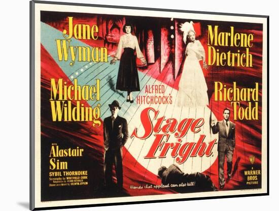 Stage Fright, 1950-null-Mounted Art Print