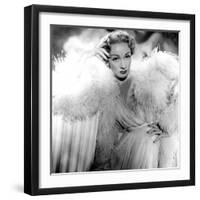 Stage Fright, Marlene Dietrich (Wearing a Christian Dior Design), 1950-null-Framed Photo