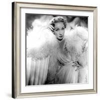 Stage Fright, Marlene Dietrich (Wearing a Christian Dior Design), 1950-null-Framed Photo