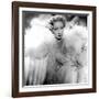 Stage Fright, Marlene Dietrich (Wearing a Christian Dior Design), 1950-null-Framed Photo
