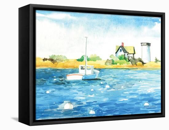 Stage Harbor Traps-Gregory Gorham-Framed Stretched Canvas