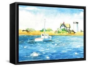 Stage Harbor Traps-Gregory Gorham-Framed Stretched Canvas