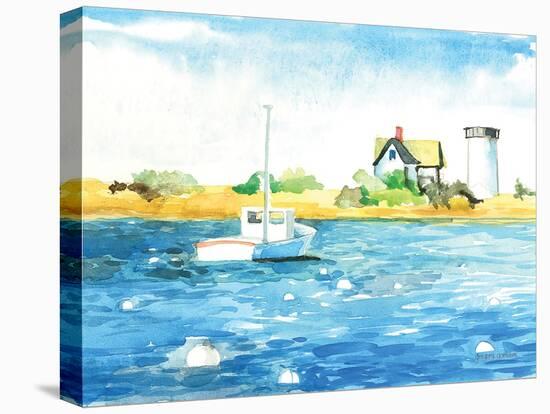 Stage Harbor Traps-Gregory Gorham-Stretched Canvas