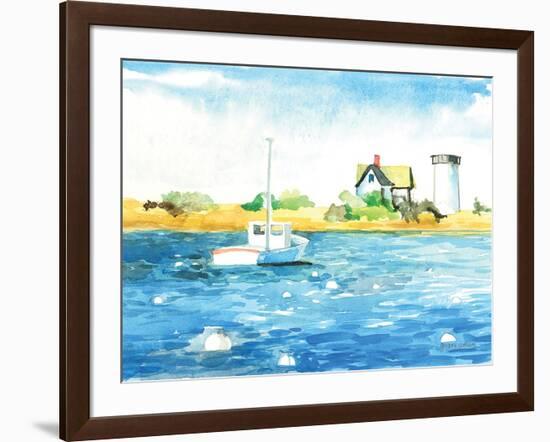 Stage Harbor Traps-Gregory Gorham-Framed Art Print