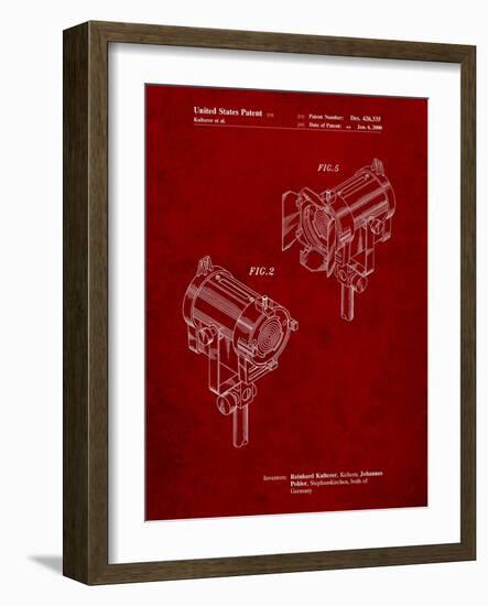 Stage Lights Patent-Cole Borders-Framed Art Print