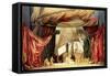 Stage Model for the Opera "Tristan and Isolde" by Richard Wagner (1813-83) (Painted Card)-null-Framed Stretched Canvas