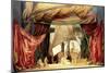 Stage Model for the Opera "Tristan and Isolde" by Richard Wagner (1813-83) (Painted Card)-null-Mounted Giclee Print