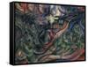 Stage of Mind: The Farewells-Umberto Boccioni-Framed Stretched Canvas