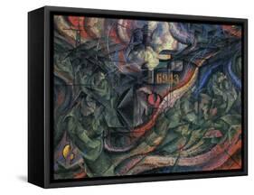 Stage of Mind: The Farewells-Umberto Boccioni-Framed Stretched Canvas