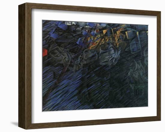 Stage of Mind: Those Who Go-Umberto Boccioni-Framed Giclee Print