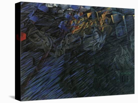 Stage of Mind: Those Who Go-Umberto Boccioni-Stretched Canvas