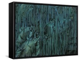 Stage of Mind: Those Who Stay-Umberto Boccioni-Framed Stretched Canvas