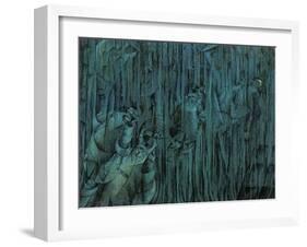 Stage of Mind: Those Who Stay-Umberto Boccioni-Framed Giclee Print