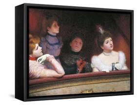 Stage or Au Theatre, 1885-1895-Federico Zandomeneghi-Framed Stretched Canvas