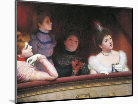 Stage or Au Theatre, 1885-1895-Federico Zandomeneghi-Mounted Giclee Print