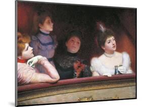 Stage or Au Theatre, 1885-1895-Federico Zandomeneghi-Mounted Giclee Print