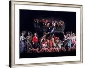 Stage Production of the Musical "Cabaret" Starring Joel Gray-null-Framed Premium Photographic Print