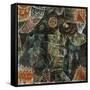 Stage Scenery-Paul Klee-Framed Stretched Canvas