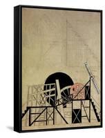 Stage Set Design for the Play the Magnanimous Cuckold by F. Crommelynck, Meyerhold Theatre, Moscow-Liubov Sergeevna Popova-Framed Stretched Canvas