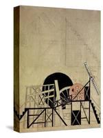 Stage Set Design for the Play the Magnanimous Cuckold by F. Crommelynck, Meyerhold Theatre, Moscow-Liubov Sergeevna Popova-Stretched Canvas