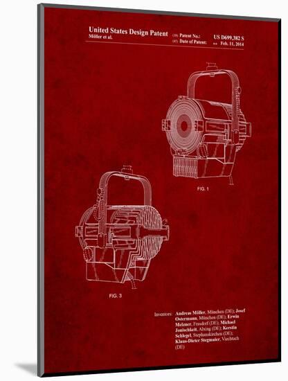 Stage Spotlight Patent-Cole Borders-Mounted Art Print