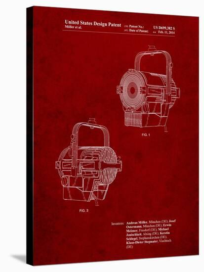 Stage Spotlight Patent-Cole Borders-Stretched Canvas