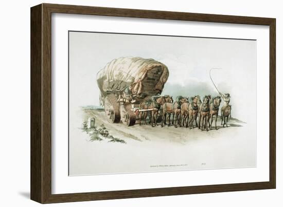 Stage Wagon, 1805-William Henry Pyne-Framed Giclee Print