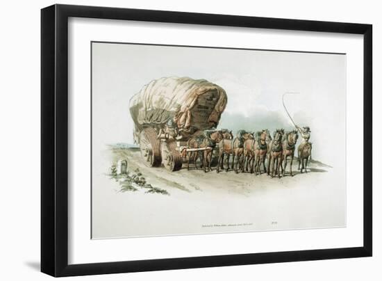 Stage Wagon, 1805-William Henry Pyne-Framed Giclee Print