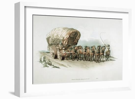 Stage Wagon, 1805-William Henry Pyne-Framed Giclee Print