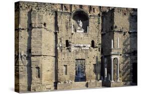 Stage Wall of the Roman Theatre, Orange-null-Stretched Canvas