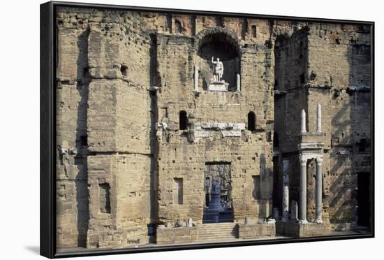 Stage Wall of the Roman Theatre, Orange-null-Framed Photographic Print