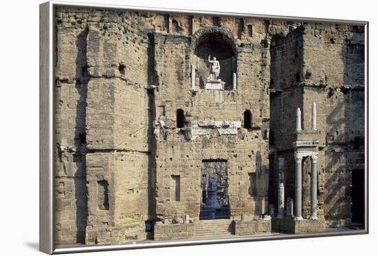 Stage Wall of the Roman Theatre, Orange-null-Framed Photographic Print