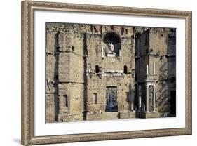 Stage Wall of the Roman Theatre, Orange-null-Framed Photographic Print