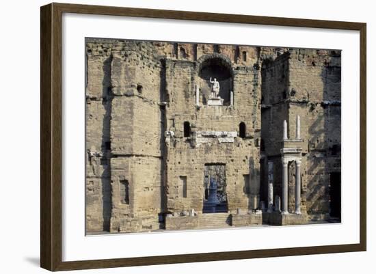 Stage Wall of the Roman Theatre, Orange-null-Framed Photographic Print