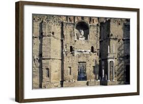 Stage Wall of the Roman Theatre, Orange-null-Framed Photographic Print