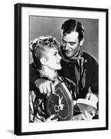 STAGECOACH, 1939 directed by JOHN FORD John Wayne Claire Trevor (b/w photo)-null-Framed Photo