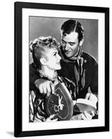 STAGECOACH, 1939 directed by JOHN FORD John Wayne Claire Trevor (b/w photo)-null-Framed Photo